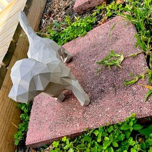 Decoración de perro en papel 3D …3d dog decoration